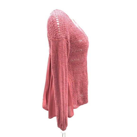 Lucky Brand Loose Knit Asymmetrical Sweater Sz S - Picture 4 of 6